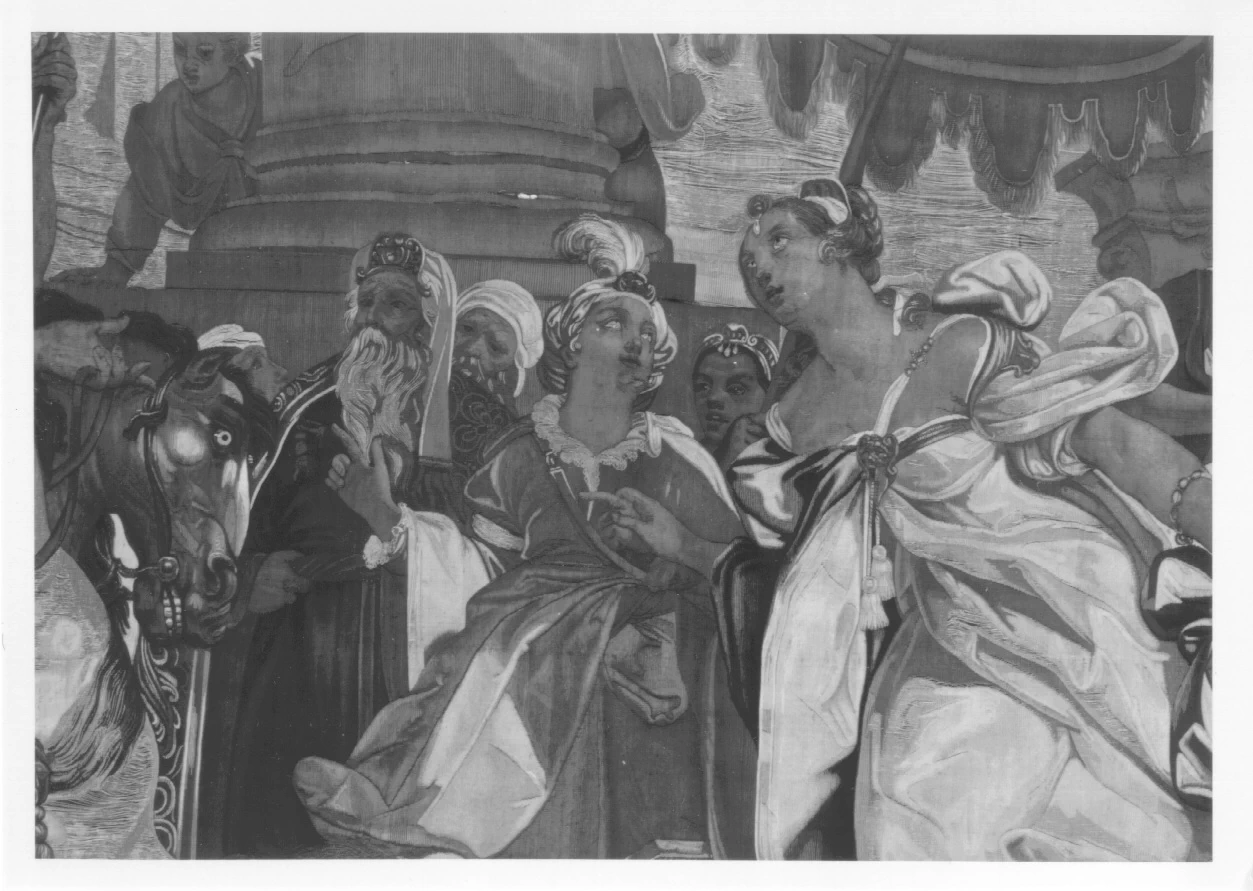 Arazzo - Cesare e Cleopatra, Musei Reali, Palazzo Reale, Torino, dettaglio 1